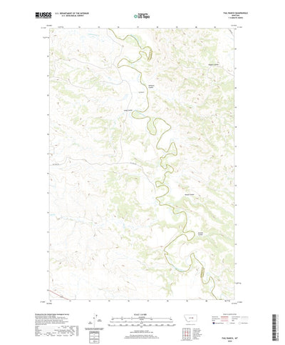 United States Geological Survey Fail Ranch, MT (2020, 24000-Scale) digital map