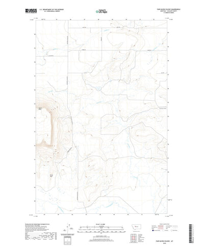 United States Geological Survey Fair Haven Colony, MT (2020, 24000-Scale) digital map