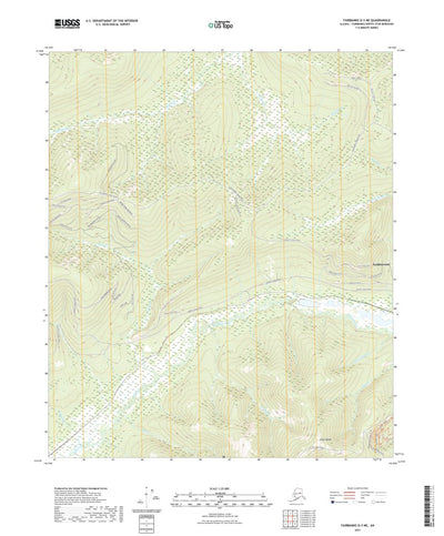 United States Geological Survey Fairbanks D-3 NE, AK (2021, 25000-Scale) digital map