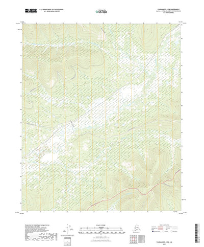 United States Geological Survey Fairbanks D-3 SW, AK (2021, 25000-Scale) digital map