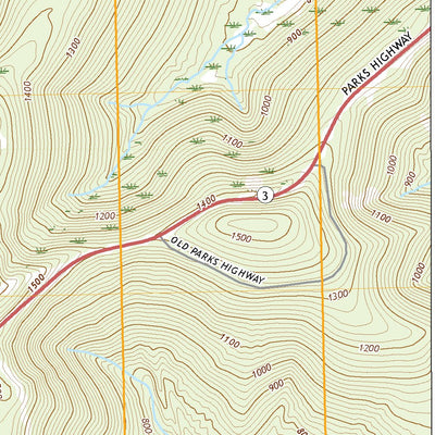 United States Geological Survey Fairbanks D-3 SW, AK (2021, 25000-Scale) digital map
