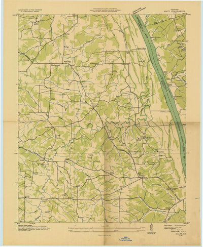 United States Geological Survey Fairdealing, KY (1936, 24000-Scale) digital map