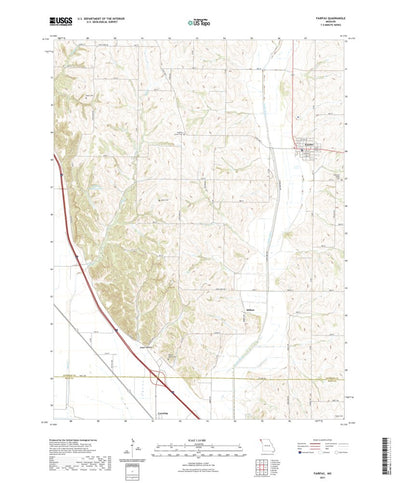 United States Geological Survey Fairfax, MO (2021, 24000-Scale) digital map