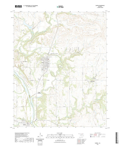 United States Geological Survey Fairfax, OK (2022, 24000-Scale) digital map