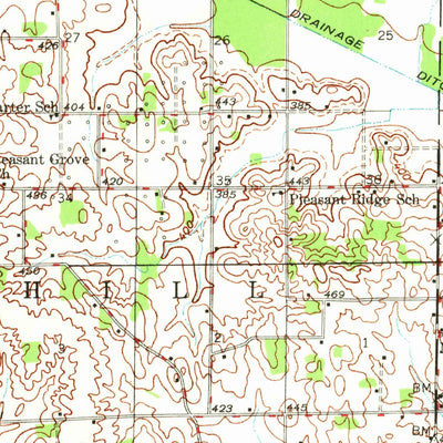 United States Geological Survey Fairfield, IL (1948, 62500-Scale) digital map