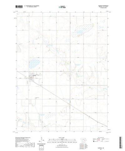 United States Geological Survey Fairfield, NE (2021, 24000-Scale) digital map