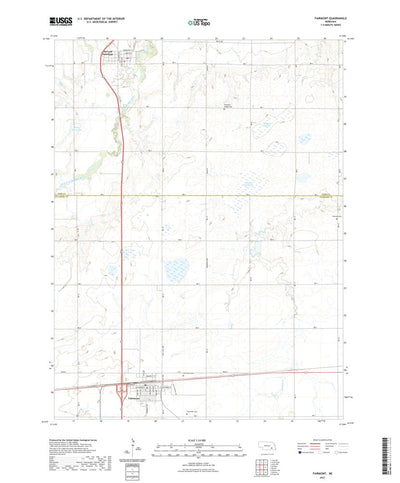 United States Geological Survey Fairmont, NE (2021, 24000-Scale) digital map
