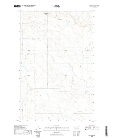 United States Geological Survey Fairview NW, MT (2020, 24000-Scale) digital map