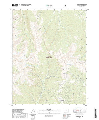 United States Geological Survey Fairview Peak, CO (2022, 24000-Scale) digital map