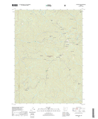 United States Geological Survey Fairview Peak, OR (2020, 24000-Scale) digital map