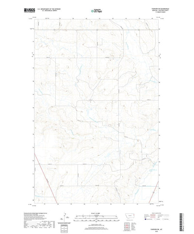 United States Geological Survey Fairview SW, MT (2020, 24000-Scale) digital map