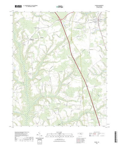 United States Geological Survey Faison, NC (2022, 24000-Scale) digital map
