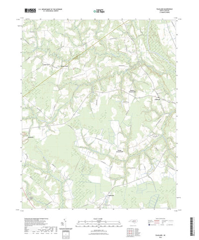 United States Geological Survey Falkland, NC (2022, 24000-Scale) digital map