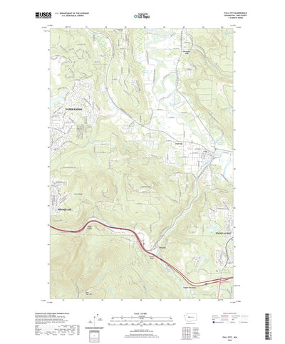 United States Geological Survey Fall City, WA (2020, 24000-Scale) digital map