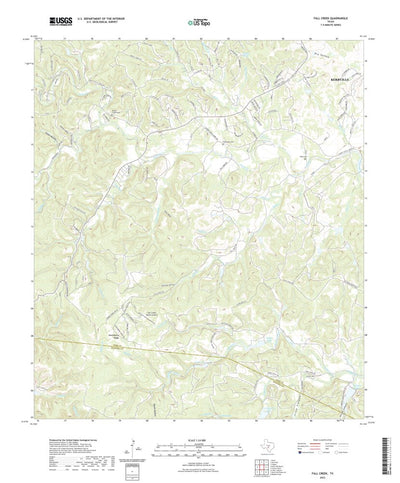 United States Geological Survey Fall Creek, TX (2022, 24000-Scale) digital map