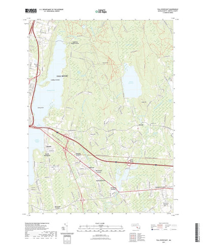 United States Geological Survey Fall River East, MA (2021, 24000-Scale) digital map