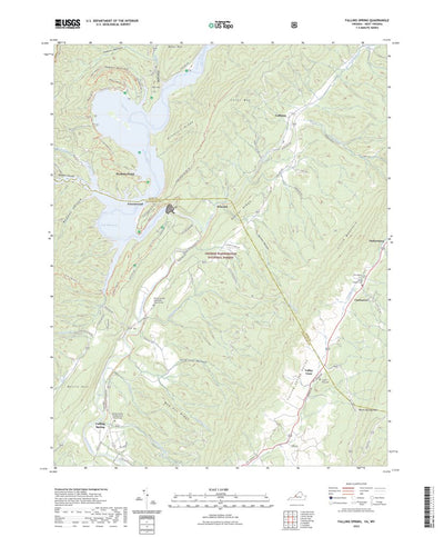 United States Geological Survey Falling Spring, VA (2022, 24000-Scale) digital map