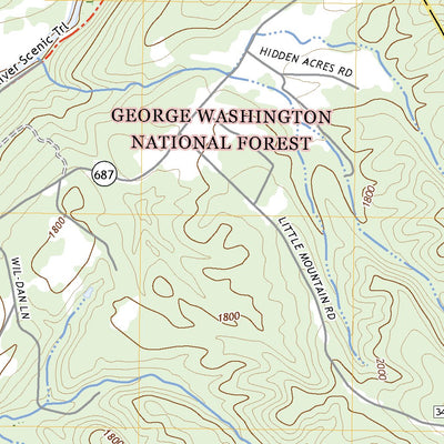 United States Geological Survey Falling Spring, VA (2022, 24000-Scale) digital map