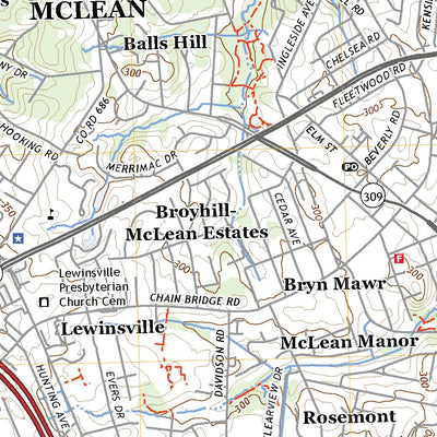 United States Geological Survey Falls Church, VA (2022, 24000-Scale) digital map