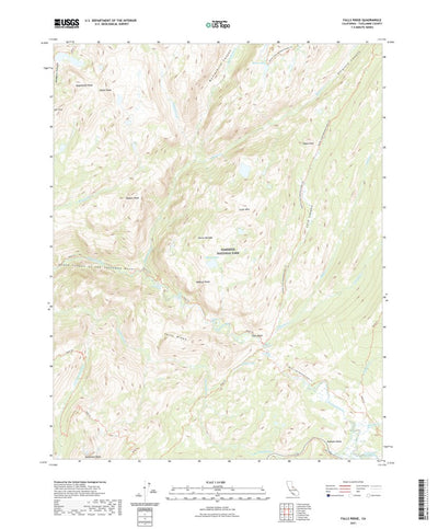 United States Geological Survey Falls Ridge, CA (2021, 24000-Scale) digital map