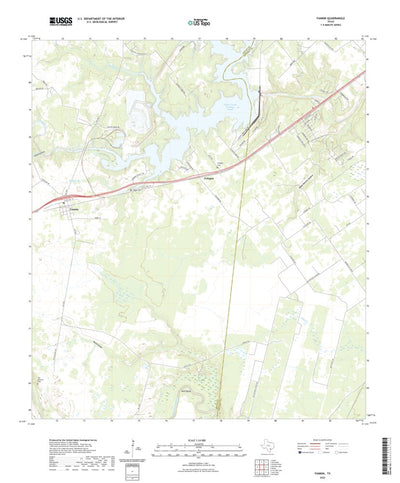 United States Geological Survey Fannin, TX (2022, 24000-Scale) digital map
