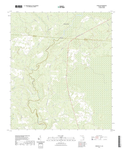 United States Geological Survey Fargo SW, FL (2021, 24000-Scale) digital map