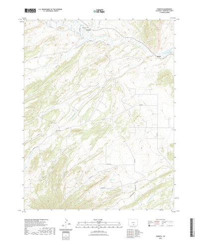 United States Geological Survey Farisita, CO (2022, 24000-Scale) digital map