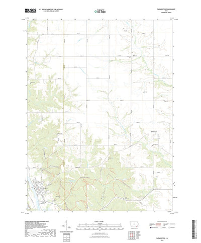 United States Geological Survey Farmington, IA (2022, 24000-Scale) digital map