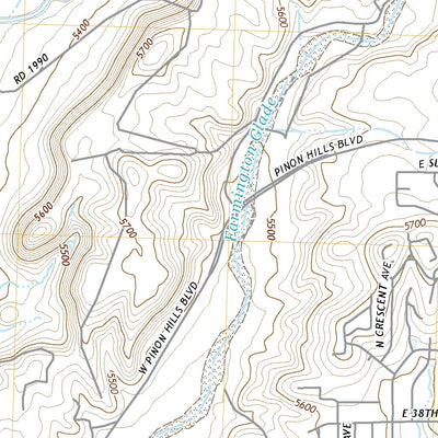 United States Geological Survey Farmington North, NM (2020, 24000-Scale) digital map