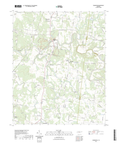 United States Geological Survey Farmington, TN (2022, 24000-Scale) digital map