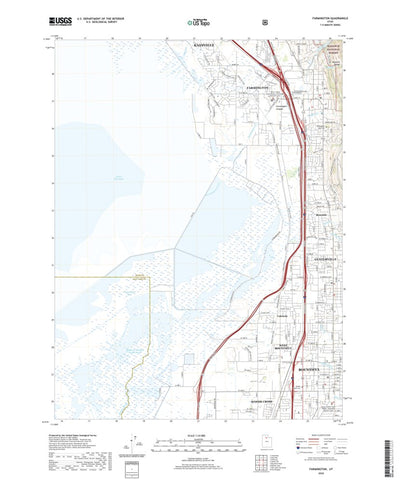United States Geological Survey Farmington, UT (2020, 24000-Scale) digital map
