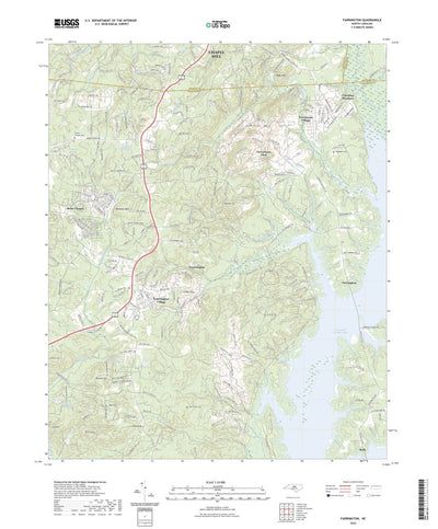 United States Geological Survey Farrington, NC (2022, 24000-Scale) digital map