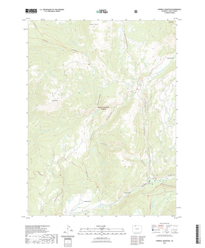 United States Geological Survey Farwell Mountain, CO (2022, 24000-Scale) digital map
