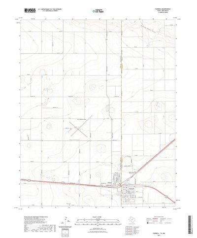 United States Geological Survey Farwell, TX (2022, 24000-Scale) digital map