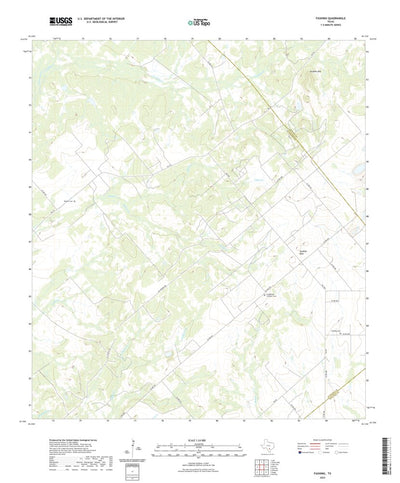United States Geological Survey Fashing, TX (2022, 24000-Scale) digital map