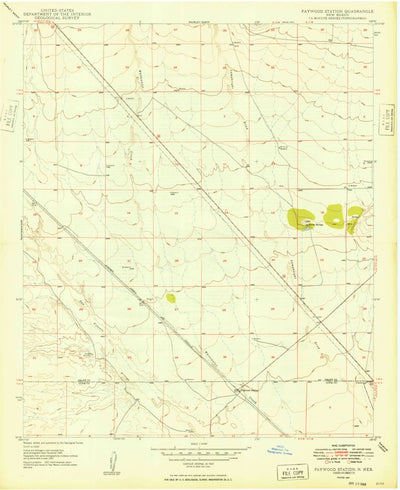 United States Geological Survey Faywood Station, NM (1949, 24000-Scale) digital map