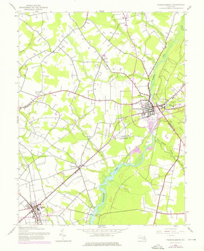 United States Geological Survey Federalsburg, MD (1944, 24000-Scale) digital map