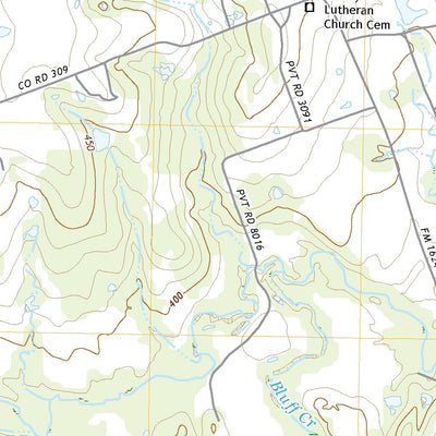 United States Geological Survey Fedor, TX (2022, 24000-Scale) digital map