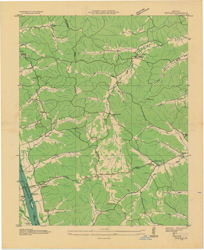 United States Geological Survey Fenton, KY (1936, 24000-Scale) digital map