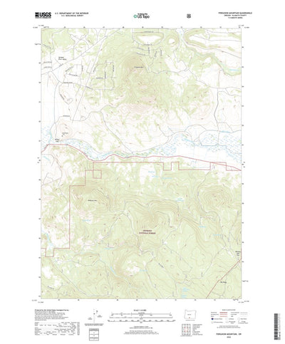 United States Geological Survey Ferguson Mountain, OR (2020, 24000-Scale) digital map