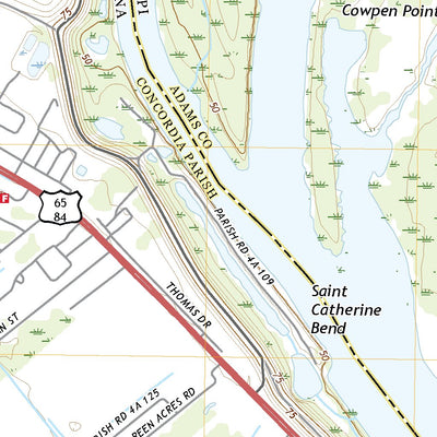 United States Geological Survey Ferriday South, LA (2020, 24000-Scale) digital map