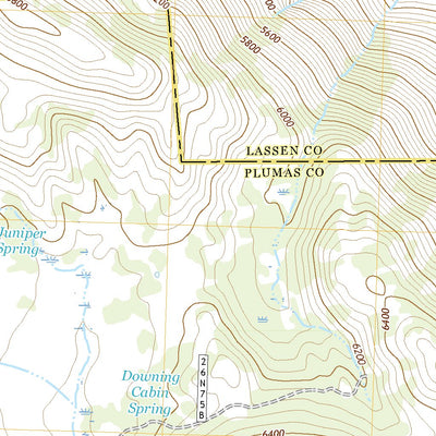 United States Geological Survey Ferris Creek, CA (2021, 24000-Scale) digital map