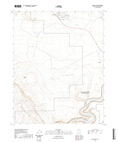 United States Geological Survey Ferry Swale, AZ (2021, 24000-Scale) digital map