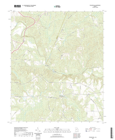 United States Geological Survey Fickling Mill, GA (2020, 24000-Scale) digital map