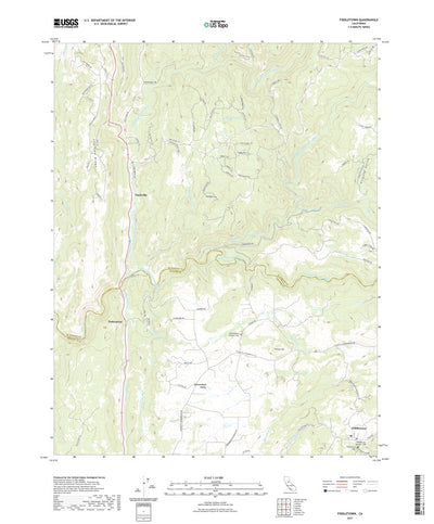 United States Geological Survey Fiddletown, CA (2021, 24000-Scale) digital map