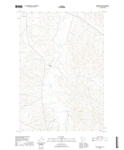 United States Geological Survey Fighting Butte, MT (2020, 24000-Scale) digital map