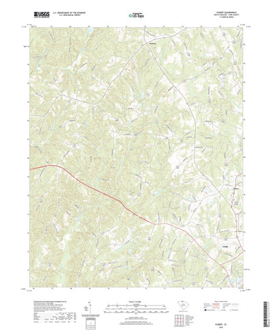 United States Geological Survey Filbert, SC (2020, 24000-Scale) digital map