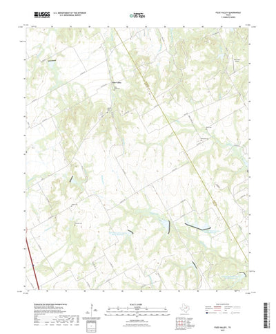 United States Geological Survey Files Valley, TX (2022, 24000-Scale) digital map