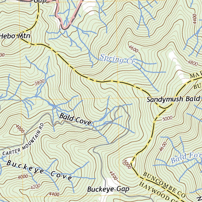 United States Geological Survey Fines Creek, NC (2022, 24000-Scale) digital map