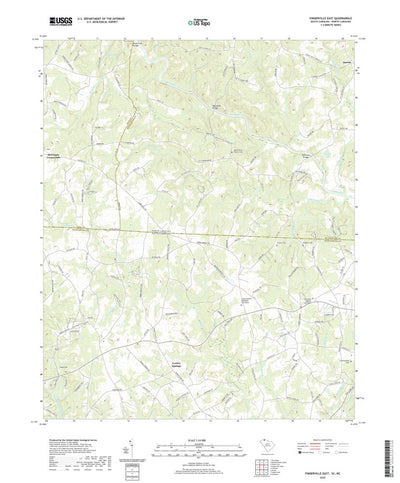 United States Geological Survey Fingerville East, SC (2020, 24000-Scale) digital map